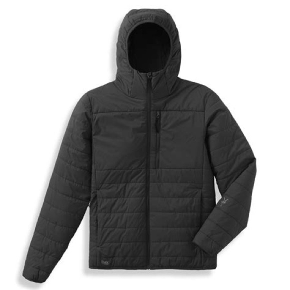 ibex MEN'S WOOL AIRE HOODIE size medium black